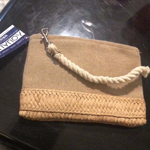 Getagadget~Dollywood Butterfly Canvas Clutch~Aqualux wristlet heavy canvas ~NWT - Picture 4 of 6